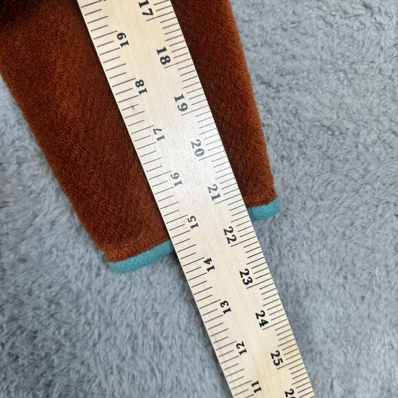 Patagonia Synchilla Snap-T Pullover Fleece Shirt Jacket Burnt Orange Aqua Size M - Picture 10 of 13